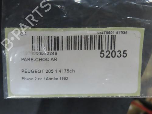 Rear bumper PEUGEOT 205 II (20A/C) 1.4 | BP26383721C8 