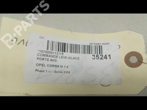 Left front window switch OPEL CORSA D (S07) 1.4 (L08, L68) | BP9597875I27 