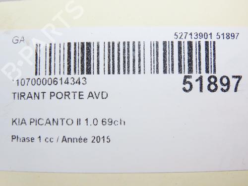 Used Hinge/Door check strap KIA PICANTO II (TA) 1.0 (67 hp) 24651039
