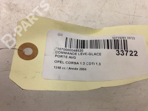 Left front window switch OPEL CORSA C (X01) 1.3 CDTI (F08, F68) | BP9594425I27 