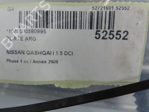 Used Left rear door NISSAN QASHQAI I (J10, NJ10) 1.5 dCi (106 hp) 28831904