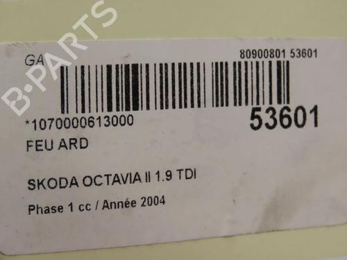 Højre baglygte SKODA OCTAVIA II (1Z3) 1.9 TDI (105 hp) 28832700