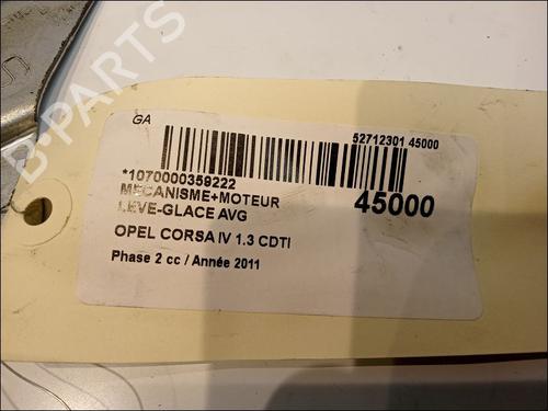 Used Front left window mechanism OPEL CORSA D (S07) 1.3 CDTI (L08, L68) (75 hp) 11102247