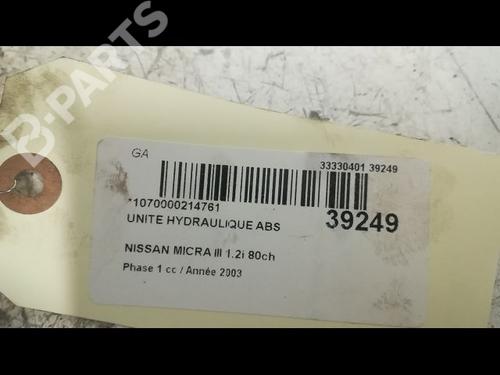 ABS pump NISSAN MICRA III (K12) 1.2 16V | BP9605802M43 