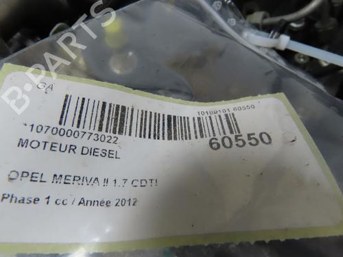 Used Engine Engine OPEL MERIVA B MPV (S10) 1.7 CDTI (75) (110 hp) 40273930 40273930