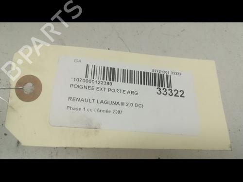Used Rear left exterior door handle RENAULT LAGUNA III (BT0/1) 2.0 dCi (BT07, BT0J, BT14, BT1A, BT1S) (131 hp) 9598450