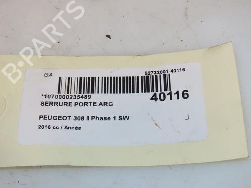 Rear left lock PEUGEOT 308 SW II (LC_, LJ_, LR_, LX_, L4_) 1.2 THP 130 | BP16667325C100 