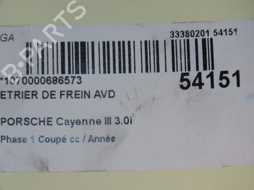 Right front brake caliper PORSCHE CAYENNE (9YA) 3.0 E-Hybrid AWD (9YAAE1) | BP30714709M104 - Image 3