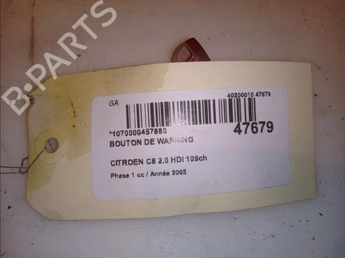 Used Warning switch CITROËN C8 (EA_, EB_) 2.0 HDi (110 hp) 23174269