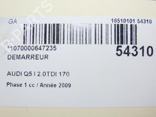 Used Starter AUDI Q5 (8RB) 2.0 TDI quattro (170 hp) 28801419