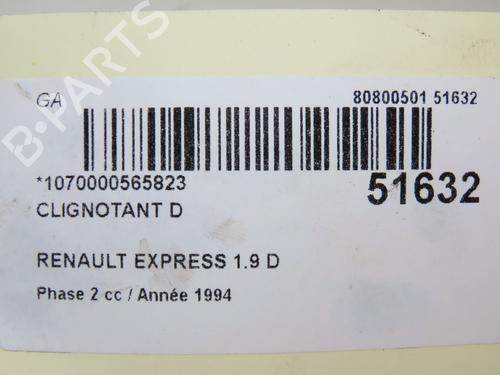 Used Right front indicator Right front indicator RENAULT RAPID Box Body/MPV (F40_, G40_) 1.9 D (F40P, F40N, F40E) (64 hp) 26381303 26381303