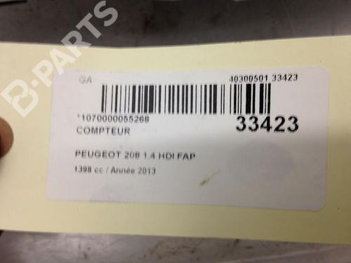 Instrument cluster PEUGEOT 208 I (CA_, CC_) 1.4 HDi | BP9594402C47 