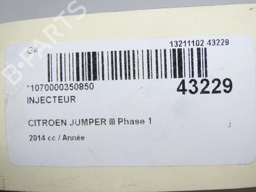 Used Injector Injector CITROËN JUMPER II Van 2.2 HDi 130 (130 hp) 10145007 10145007