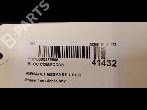Steering column stalk RENAULT MEGANE III Grandtour (KZ0/1) 1.5 dCi (KZ09, KZ0D, KZ1G, KZ29, KZ14, KZ1W, KZ10, KZ1F,... | BP9614189I23 