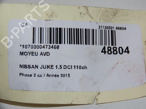 Left front steering knuckle NISSAN JUKE (F15) 1.5 dCi | BP17488239M25 