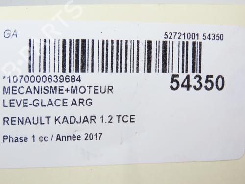 Rear left window mechanism RENAULT KADJAR (HA_, HL_) 1.2 TCe 130 (HLMR) | BP28831839C24 