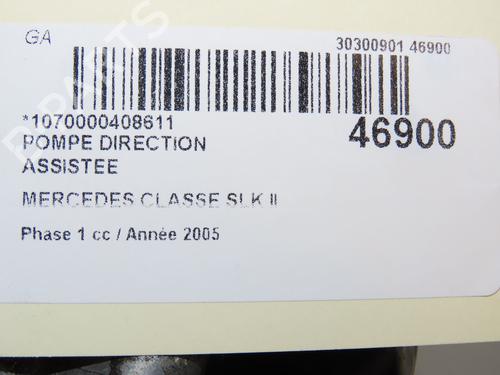 Steering pump MERCEDES-BENZ SLK (R171) 200 Kompressor (171.442) | BP31120279M99