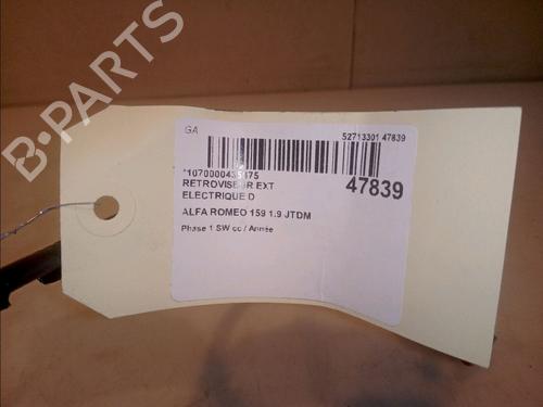 Right mirror ALFA ROMEO 159 Sportwagon (939_) 1.9 JTDM 16V (939BXC1B, 939BXC12) | BP14996316C27 