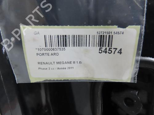 Used Right rear door RENAULT MEGANE III Hatchback (BZ0/1_, B3_) 1.6 16V Hi-Flex (BZ03) (110 hp) 28831881