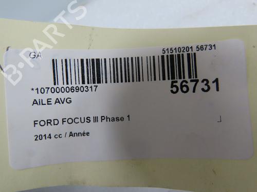 Forkjerm venstre FORD FOCUS III 1.6 TDCi (95 hp) 32377384