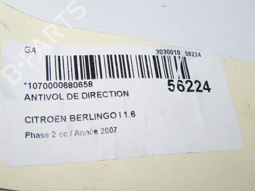 Used Ignition barrel Ignition barrel CITROËN BERLINGO / BERLINGO FIRST Box Body/MPV (M_) 1.6 HDI 75 (MB9HW) (75 hp) 31302709 31302709