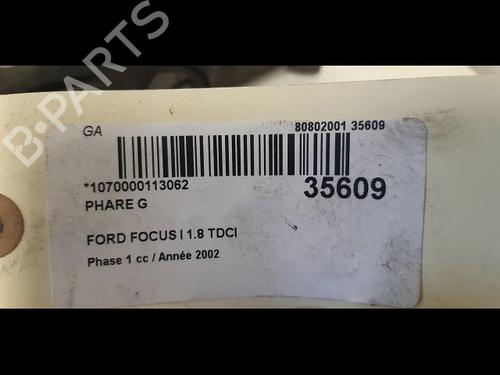 Used Left headlight Left headlight FORD FOCUS I (DAW, DBW) 1.8 TDCi (115 hp) 9597869 9597869