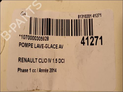 Washer pump RENAULT CLIO IV (BH_) 1.5 dCi 90 | BP14881540E24 