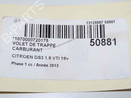 Tanklokket CITROËN DS3 (SA_) 1.6 VTi 120 (120 hp) 32377280