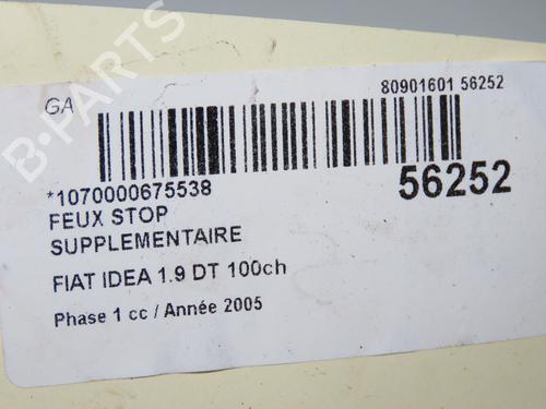 Used Third brake light Third brake light FIAT IDEA (350_) 1.9 JTD (101 hp) 34048992 34048992