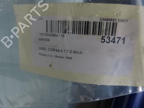 Tailgate OPEL CORSA B (S93) 1.7 D (F08, F68, M68) | BP28802178C6 