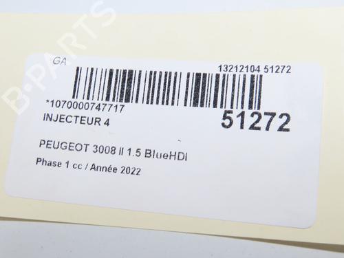 Injector RENAULT CLIO II Hatchback Van (SB0/1/2_) 1.5 dCi (SB3M) | BP36283513M100 - Image 4