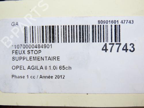 Third brake light OPEL AGILA B (H08) 1.0 (F68) | BP23125120L11  - Image 5