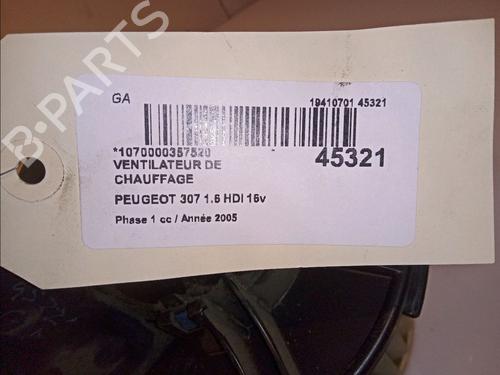 Used Heater blower motor PEUGEOT 307 (3A/C) 1.6 HDi 110 (109 hp) 23172533