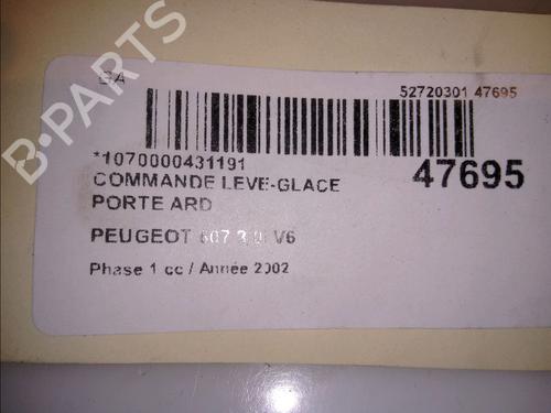 Used Right rear window switch PEUGEOT 607 (9D, 9U) 3.0 V6 24V (207 hp) 14951608