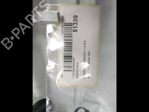 Used Left front door RENAULT KANGOO (KC0/1_) 1.5 dCi (KC08, KC09) (82 hp) 19701526