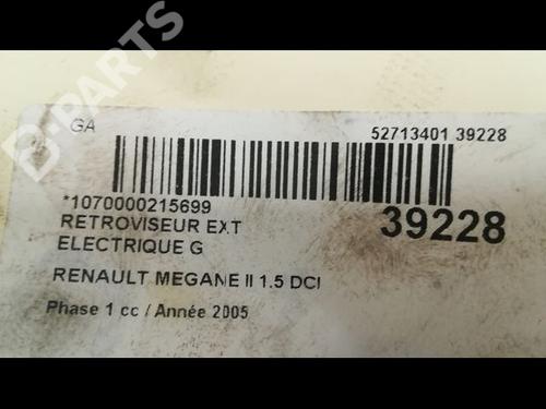 Left mirror RENAULT MEGANE II Saloon (LM0/1_) 1.5 dCi (LM02, LM13, LM2A) | BP9605937C26 