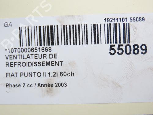 Used Radiator fan FIAT PUNTO (188_) 1.2 60 (188.030, .050, .130, .150, .230, .250) (60 hp) 30366626