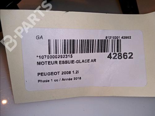 Rear wiper motor PEUGEOT 2008 I (CU_) 1.2 THP 110 / PureTech 110 | BP11104541M102 