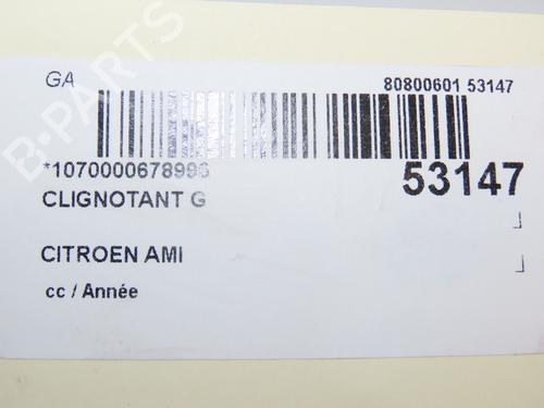 Used Left front indicator Left front indicator CITROËN AMI (9A_) Electric (9AZ2CA) (8 hp) 36495620 36495620