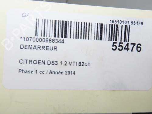 Starter CITROËN DS3 (SA_) 1.2 VTi 82 | BP38491472M8 - Image 4