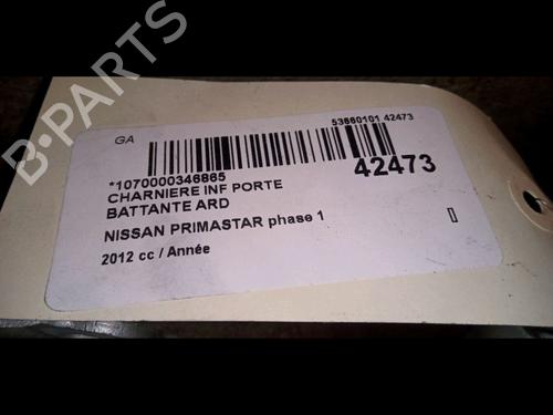 Used Hinge/Door check strap NISSAN PRIMASTAR Bus (X83) dCi 120 (114 hp) 14880280