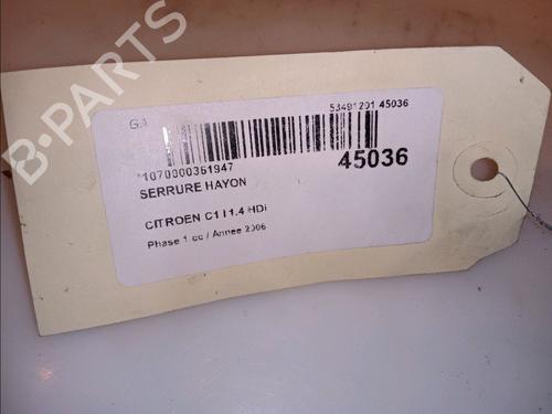 Tailgate lock CITROËN C1 (PM_, PN_) 1.4 HDi | BP15742425C101 