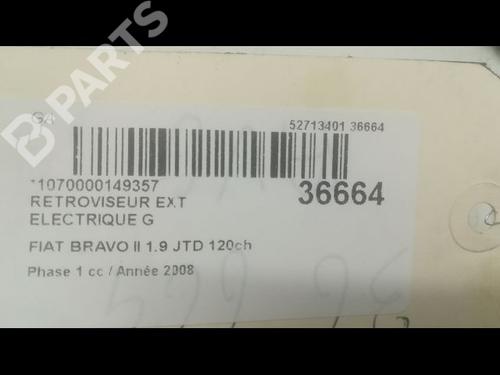 Left mirror FIAT BRAVO II (198_) 1.9 D Multijet (198AXB1A) | BP9600601C26 