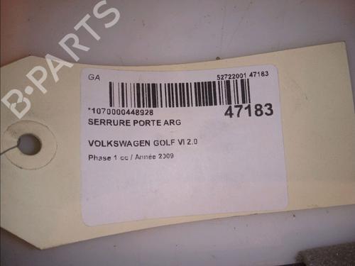 Rear left lock VW GOLF VI (5K1) 2.0 TDI | BP14951745C100 