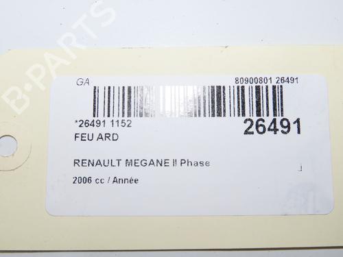 Used Right taillight Right taillight RENAULT MEGANE II Estate (KM0/1_) 1.5 dCi (KM1F) (86 hp) 36495771 36495771