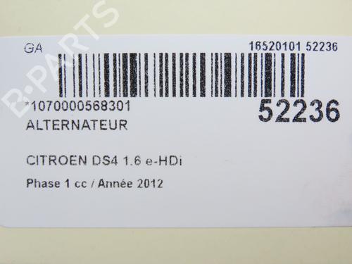 Used Alternator CITROËN DS4 (NX_) 1.6 HDi 110 (112 hp) 27924038