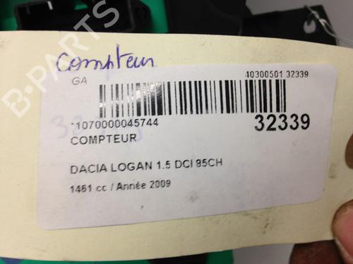 Used Instrument cluster DACIA LOGAN MCV (KS_) 1.5 dCi (KS0W) (86 hp) 23174733