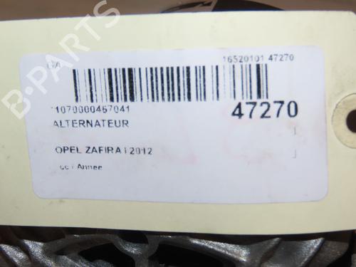 Used Alternator Alternator OPEL ZAFIRA TOURER C (P12) 2.0 CDTi (75) (165 hp) 16586330 16586330