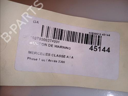 Used Warning switch MERCEDES-BENZ A-CLASS (W168) A 170 CDI (168.008) (90 hp) 11100818