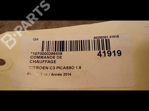 Climate control CITROËN C3 Picasso (SH_) 1.6 HDI 90 | BP9616187I5 